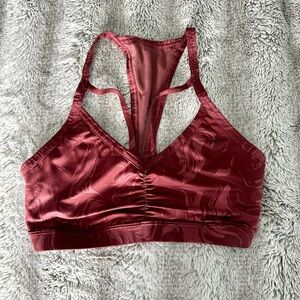 Burgundy Gymshark Sports Bra